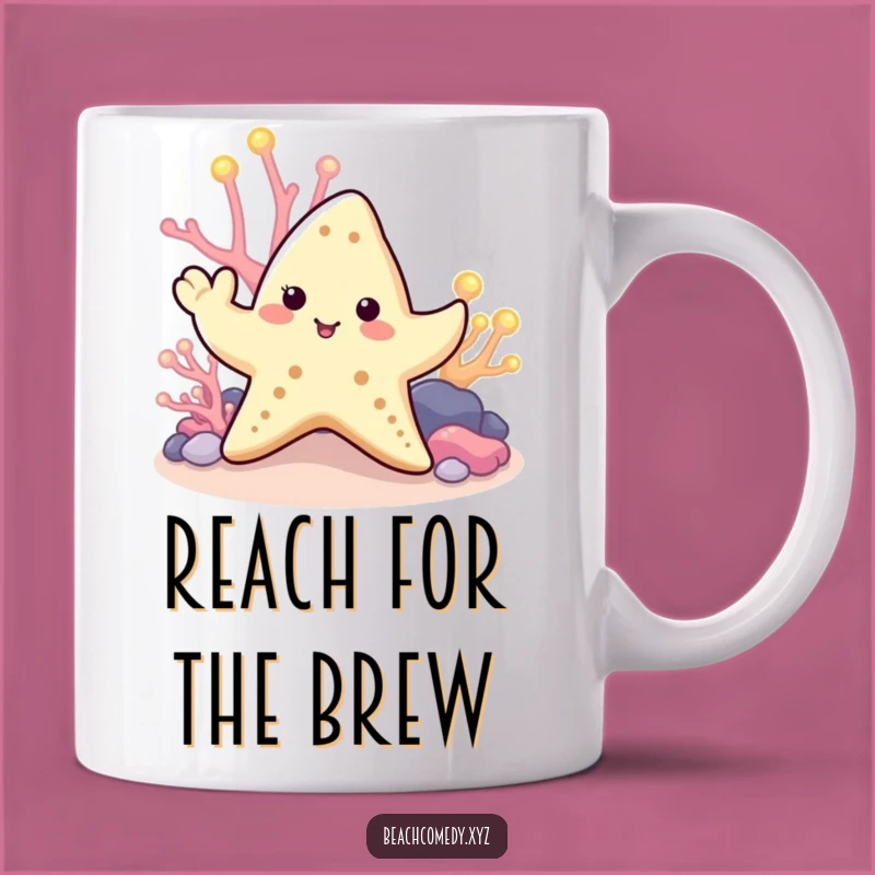 Funny Starfish Mug: Waving Tentacle Ocean Greeting Funny Gift for Friends