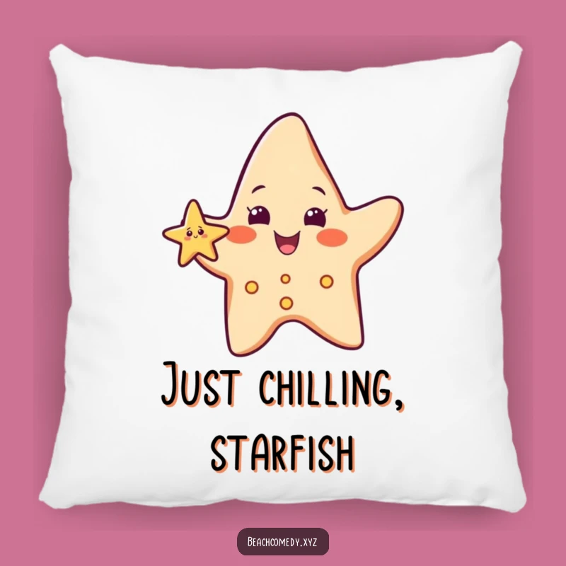 Funny Starfish Pillow: Cozy Cheerful Greeting Cushion, Hilarious Funny Gift