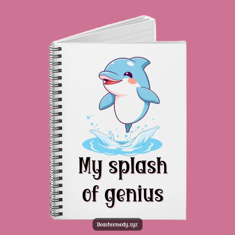 Funny Dolphin Notebook: Joyful Leaping Journal, Perfect Funny Gift for Dreamers