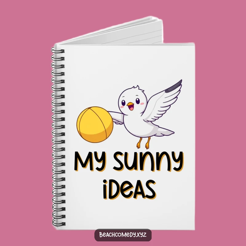 Funny Seagull Notebook: Happy Flyer Journal, Perfect Funny Gift for Wanderers